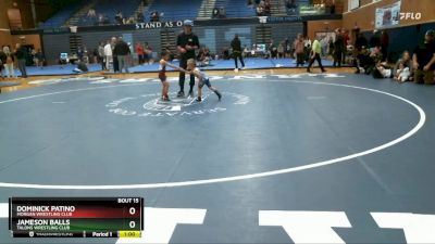 32-37 lbs Round 5 - Dominick Patino, Morgan Wrestling Club vs Jameson Balls, Talons Wrestling Club