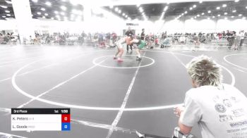 172 lbs 3rd Place - Kapuni Peters, LV Bears WC vs Lucas Goode, Predators WC