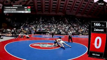 144-6A Champ. Round 1 - Steven Zheng, Tift County vs Caleb Zalewski, Mill Creek