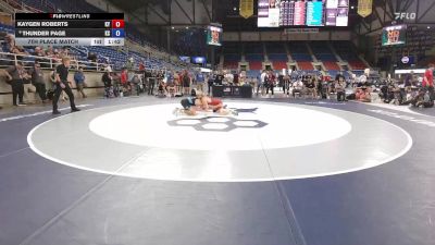 150 lbs 7th Place Match - Kaygen Roberts, KY vs Thunder Page, KS