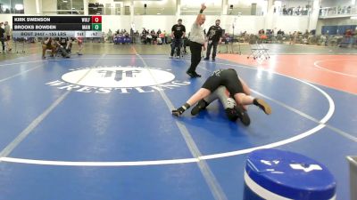 155 lbs Consolation - Kirk Swenson, Wolfpack WC vs Brooks Bowden, Maine Hammahs
