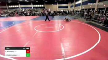 73 lbs Quarterfinal - Francisco Alvarado, Top Dog WC vs Kysen Kaluhiokalani, Elite Wrestling