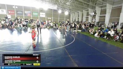 45 lbs Round 1 (4 Team) - Kayson Calkins, Green River vs Karson Earles, Idaho 2