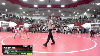 113 lbs Cons. Round 4 - Anthony Toon, Triton Central vs Keegan Carson, Westfield