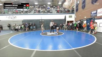 80 lbs Champ. Round 1 - Logan McKay Jr., Fighting Squirrels Wrestling Club vs Kendrick Arthur, Hawk Wrestling Club