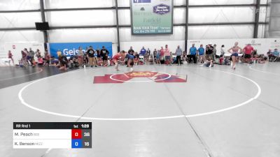 58 kg Rr Rnd 1 - Madilyn Peach, Badger Girls Elite vs Kailey Benson, Team Missouri