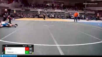 75 lbs Semis & 1st Wrestleback (8 Team) - Tucker Peterson, STMA vs Damon Mann, Kasson-Mantorville