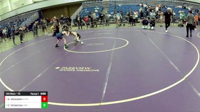 14U Boys - 75 lbs 3rd Place Match - Colton Wiseman, Contenders Wrestling Academy vs Grady Glowacki, Antioch Predators Wrestling Club