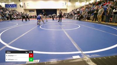 83 lbs Quarterfinal - Kayden Walker, Tulsa Blue T Panthers vs Brantley Allison, Checotah Matcats