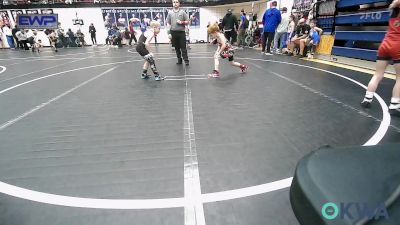 58 lbs Semifinal - Tyce Bush, Skiatook Youth Wrestling vs Cayson Chappell, Westmoore Wrestling