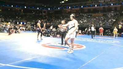 215 Class 4 lbs 1st Place Match - Carter Brown, Lafayette (Wildwood) vs Kobe Rhymes, North Kansas City