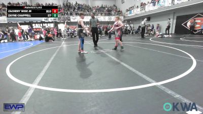 110 lbs Consolation - Zachery Wise Jr, Mojo Grappling Academy vs Zayne Chappell, Tulsa Blue T Panthers