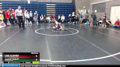 58 lbs Semifinal - Lane Plummer, Eastern Oregon Elite vs Maddix Ensley, Homedale WC