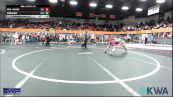 76 lbs Quarterfinal - Ted Henry, Comanche Takedown Club vs Cole Nix, Plainview Youth Wrestling Club