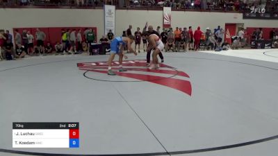 70 kg Round Of 64 - Jace Luchau, Greco-Roman Development vs Ty Koedam, Kwc