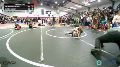 55 lbs Consi Of 8 #2 - Dylan Lockwood, Heat vs Axton Berry, Coweta Tiger Wrestling