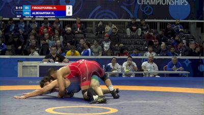 74 kg Semifinal - Mohmmadsadegh Biglar Firouzpourbandpei, Iri vs Hrayr Alikhanyan, Arm