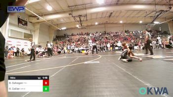 76 lbs Round Of 16 - Bj Gahagan, Pin-King All Stars vs Ryker Collier, Sperry Wrestling Club