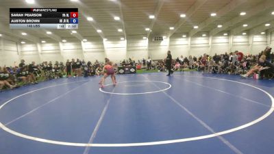 140 lbs Sarah Pearson, Pennsylvania Blue vs Auston Brown, Ohio Blue