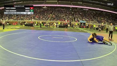 D1-215 lbs Cons. Round 1 - Ben Demmer, Wyandotte Roosevelt vs Jack Lower, Rochester HS