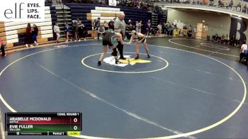 120 lbs. Cons. Round 1 - Arabelle Mcdonald, Battle vs Evie Fuller, Willard