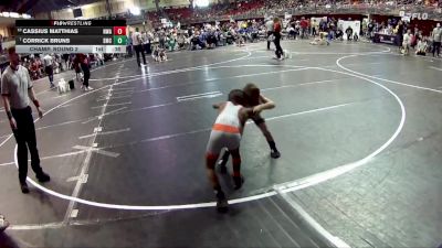 56 lbs Champ. Round 2 - Corrick Bruns, Syracuse Mat Club vs Cassius Matthias, Nebraska Wrestling Academy