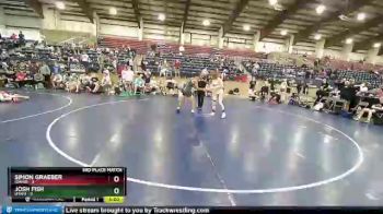 132 lbs Finals (8 Team) - Simon Graeber, IDAHO1 vs Josh Fish, UTAH1