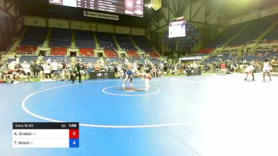 138 lbs Cons 16 #2 - Koye Grebel, North Dakota vs Tony Wood, Indiana