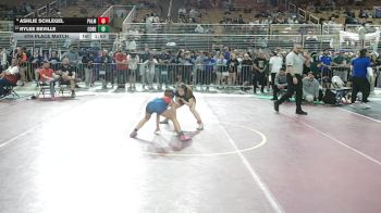 100 lbs 5th Place Match - Rylee Beville, Cocoa Beach vs Ashlie Schlegel, Palmetto