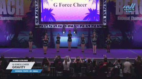 G Force Cheer - Gravity [2023 L1 Youth - D2 - Small 3/25/2023] 2023 ACDA Reach the Beach Grand Nationals - DI/DII