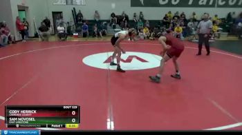132 lbs 5th Place Match - Sam Novosel, East Limestone vs Cody Herrick, Cherokee County