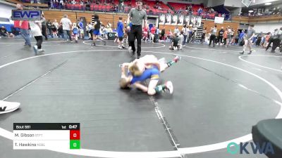 55 lbs Semifinal - Myles Wolf Gibson, Standfast vs Tatum Hawkins, Noble Takedown Club