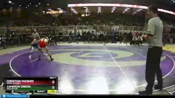3A 106 lbs Quarterfinal - Christian Vazquez, Doral Academy vs Cameron Gibson, Wellington