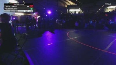 155 lbs Quarters - Marin Spanos vs Jayla Teofilo, Westlake Wrestling Club
