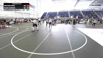 285 lbs Quarterfinal - Brayden Smith, Foothill Falcons vs Elijah Hawkins, WAR Wrestling Club