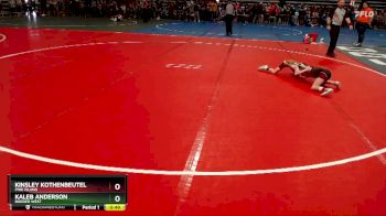 55 lbs Champ. Round 1 - Kinsley Kothenbeutel, Pine Island vs Kaleb Anderson, Border West