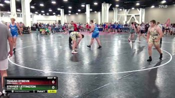 285 lbs Round 2 (16 Team) - Stryker Lettington, Iowa Gables vs Teagan Dybevik, Iowa Hawks