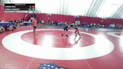 113 lbs Round 1 (8 Team) - Benelli Johnson, Long Prairie Grey Eagle-Browerville Wolves vs Lorenz Rios, Glenbard East