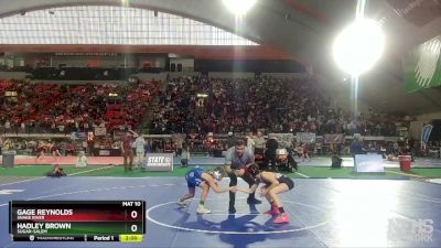 3A 98 lbs Champ. Round 1 - Hadley Brown, Sugar-Salem vs Gage Reynolds, Snake River