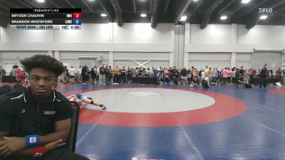 165 lbs Champ. Rd Of 64 - Bryden Chauvin, Reaper Wrestling Club vs Brandon Whiteford, Level Up Wrestling Center