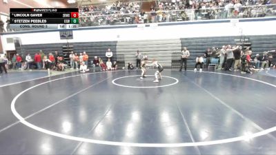 72 lbs Cons. Round 5 - Lincoln Gaver, 208 Badgers Wrestling Club vs Stetzen Peebles, Cougar Club Wrestling