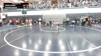 72 lbs Cons. Round 5 - Lincoln Gaver, 208 Badgers Wrestling Club vs Stetzen Peebles, Cougar Club Wrestling