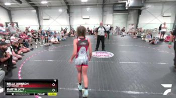 78 lbs Finals (2 Team) - Maisyn Lott, Storm Wrestling vs Bella Johnson, Lady Reapers