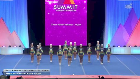 Cheer Nation Athletics - Aqua [2026 L4 Senior - D2 - Small - B Semis] 2026 The D2 Summit