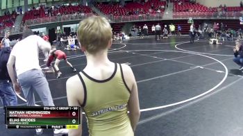 90 lbs 1st Place Match - Nathan Hemmingsen, Boone Central Cardinals vs Elias Rhodes, Nebraska Boyz