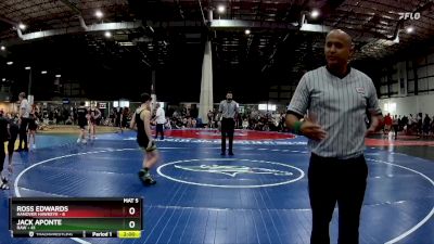 85 lbs Round 3 (6 Team) - Jack Aponte, RAW vs Ross Edwards, HANOVER HAWKEYE