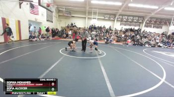 100 lbs Cons. Round 2 - Sofia Alcocer, Basha vs Sophia Mohamed, American Leadership Academy - Gilbert North