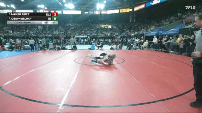 3A 150 lbs Cons. Round 3 - Parker Price, Malad vs Joseph Belnap, West Jefferson