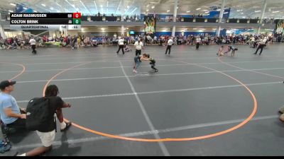 65 lbs Quarterfinal - Adam Rasmussen, Roundtree Wrestling vs Colton Brink, Alber Athletics
