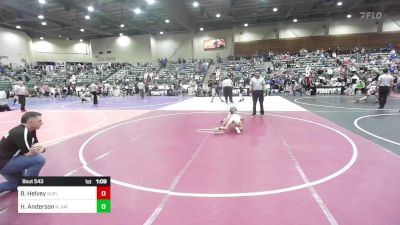 74 lbs Quarterfinal - Brent Helvey, Suples vs Hunter Anderson, Klamath Basin Warriors